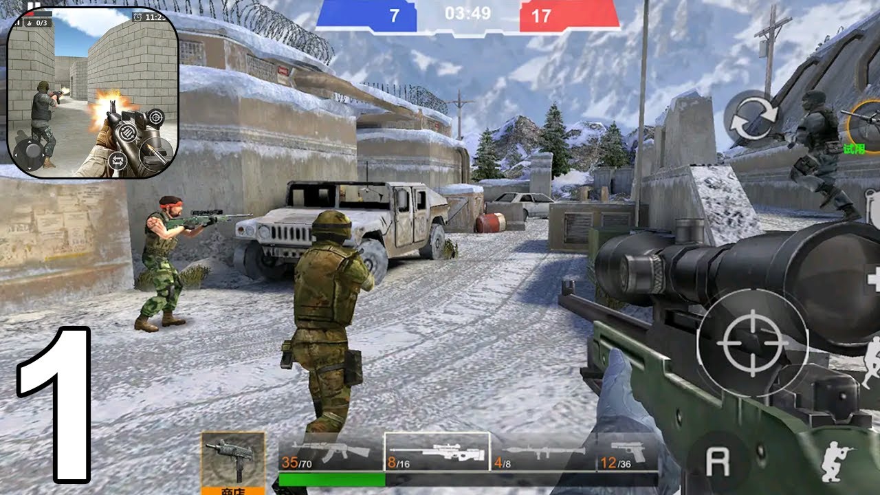 FPS Counter : PVP Shooter Gameplay - Walkthrough (Android) Part 1