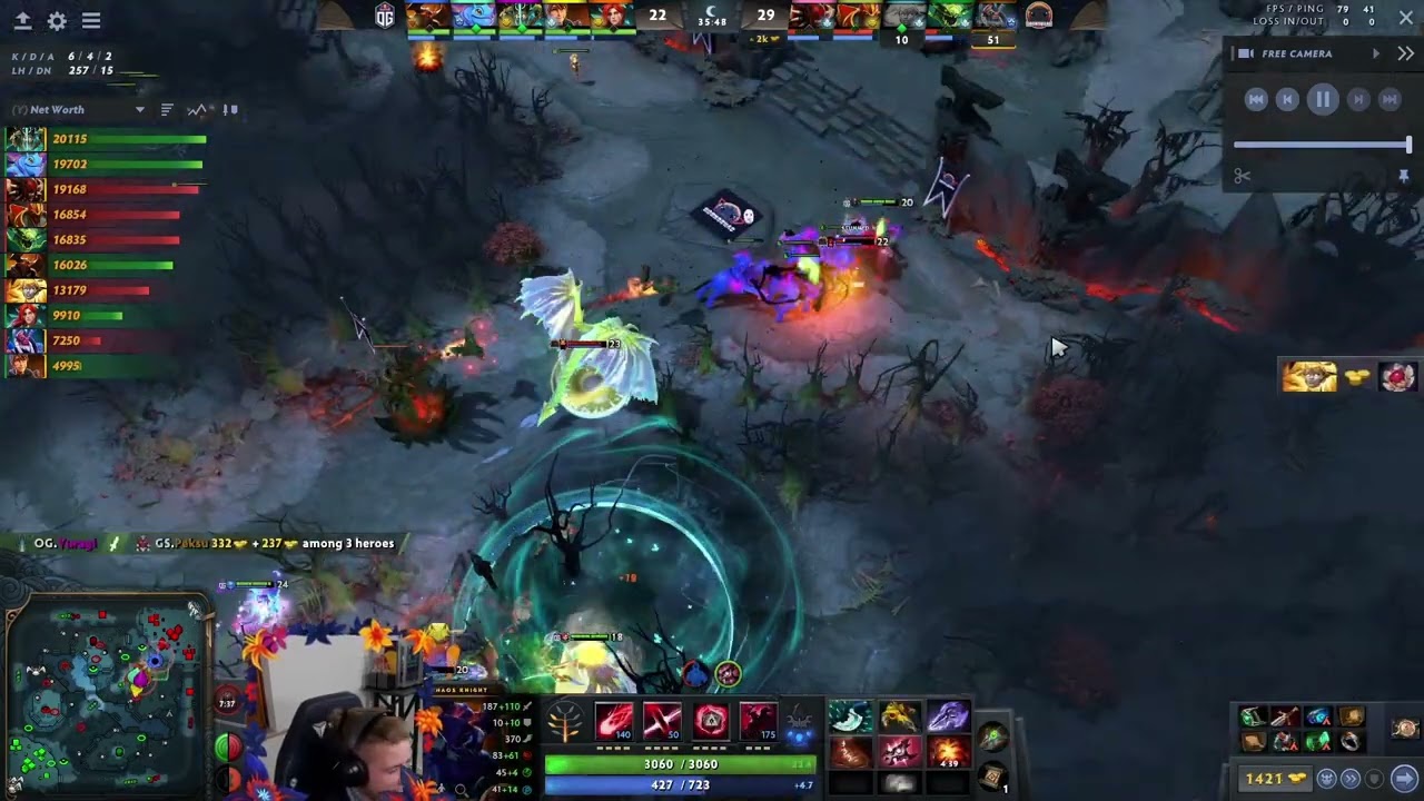 Notail hyped up by OG's game turning teamfight