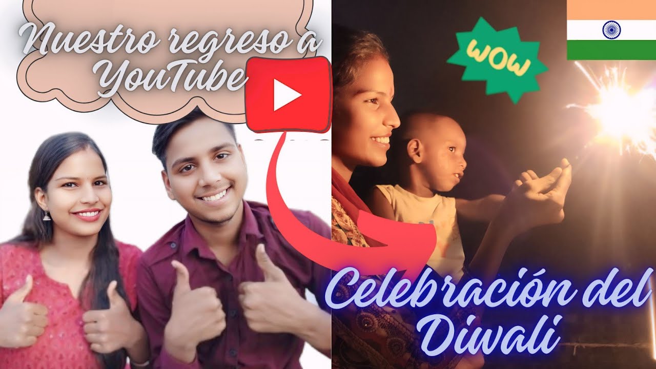 NUESTRO REGRESO A YOUTUBE || celebración de 🕯diwali 🪔🪔