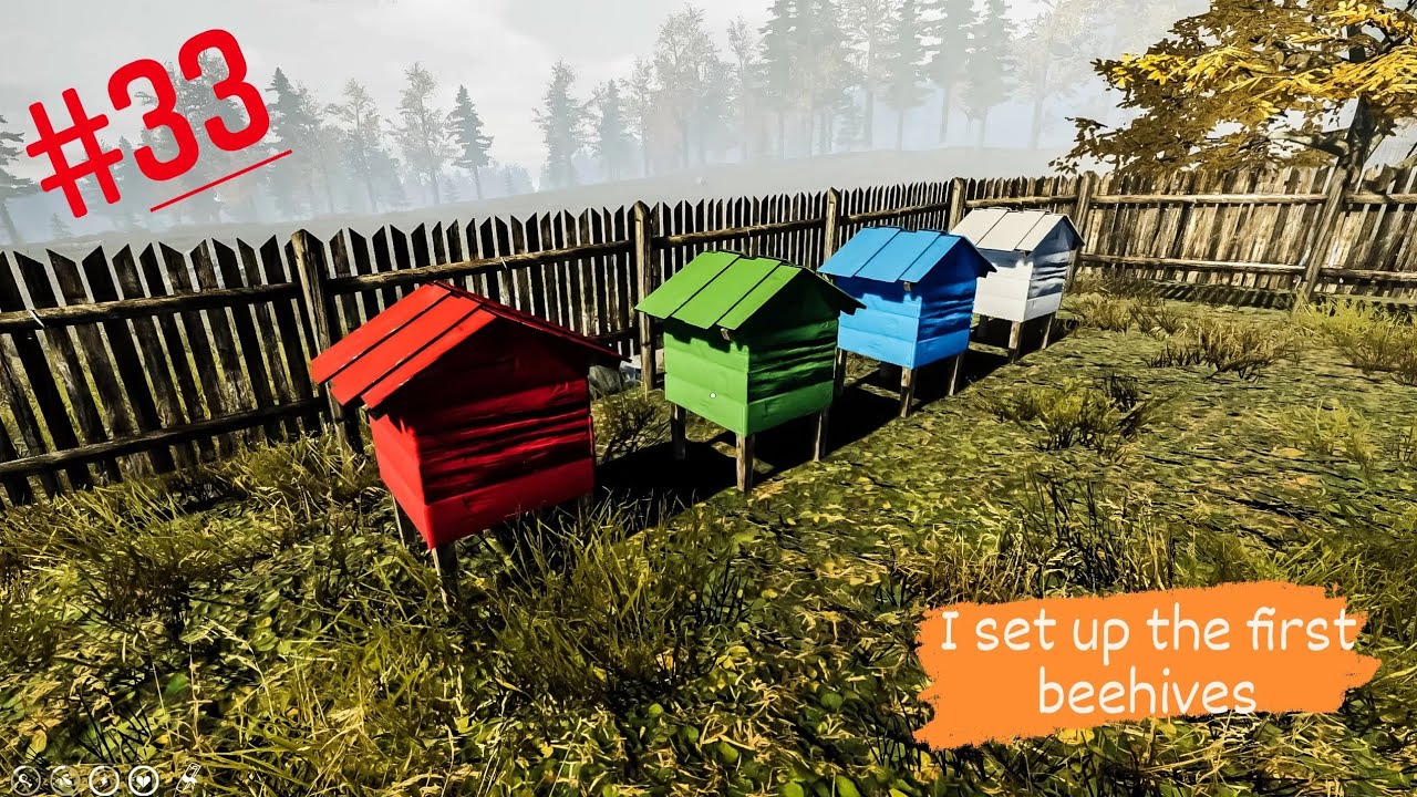 Farmer's Life Gameplay - I set up the first beehives on the farm, I finish the fences #33