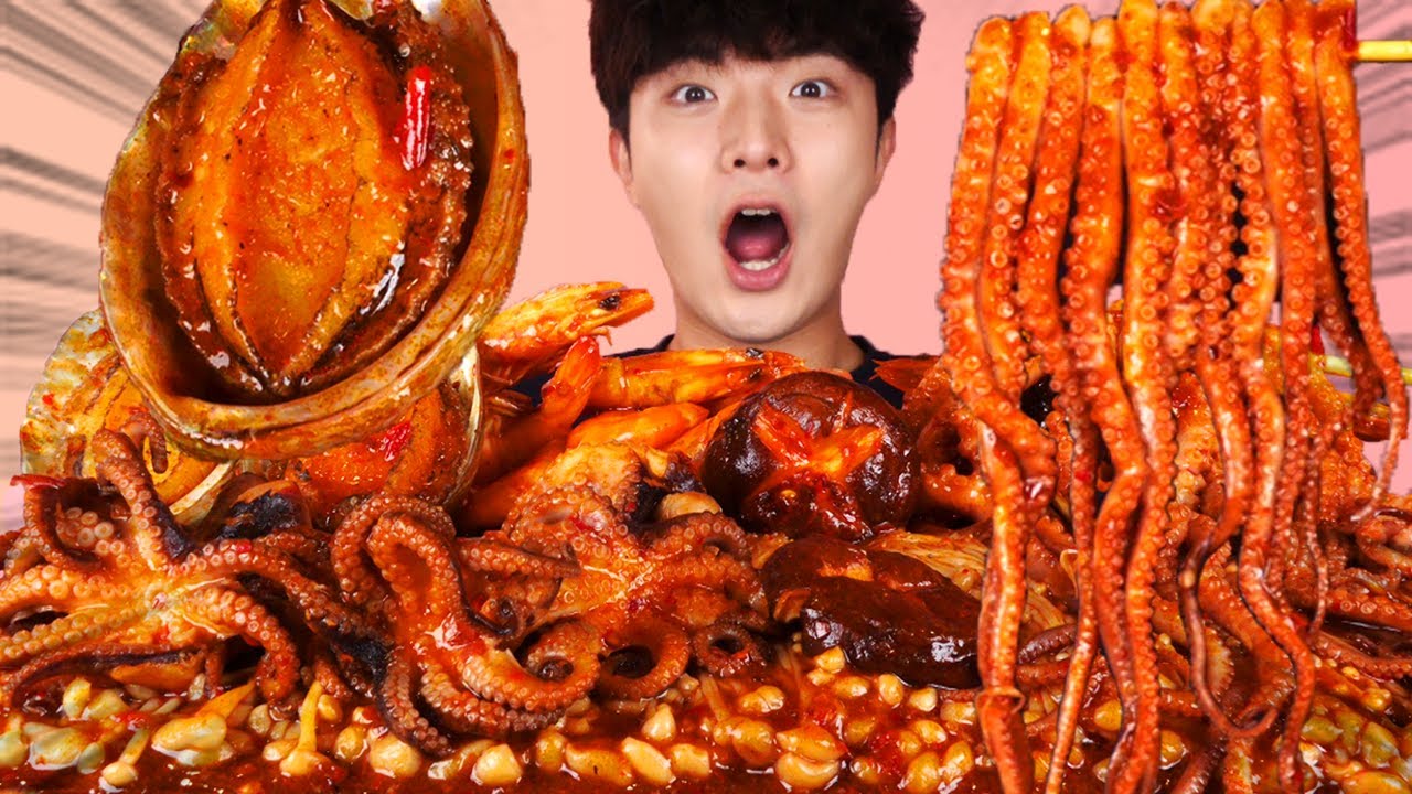 RUS SUB)Сплошная Грибы Закидка в море Еда Mukbang🔥Mara Mushrooms Seafood Boil Korean ASMR 후니 Hoony