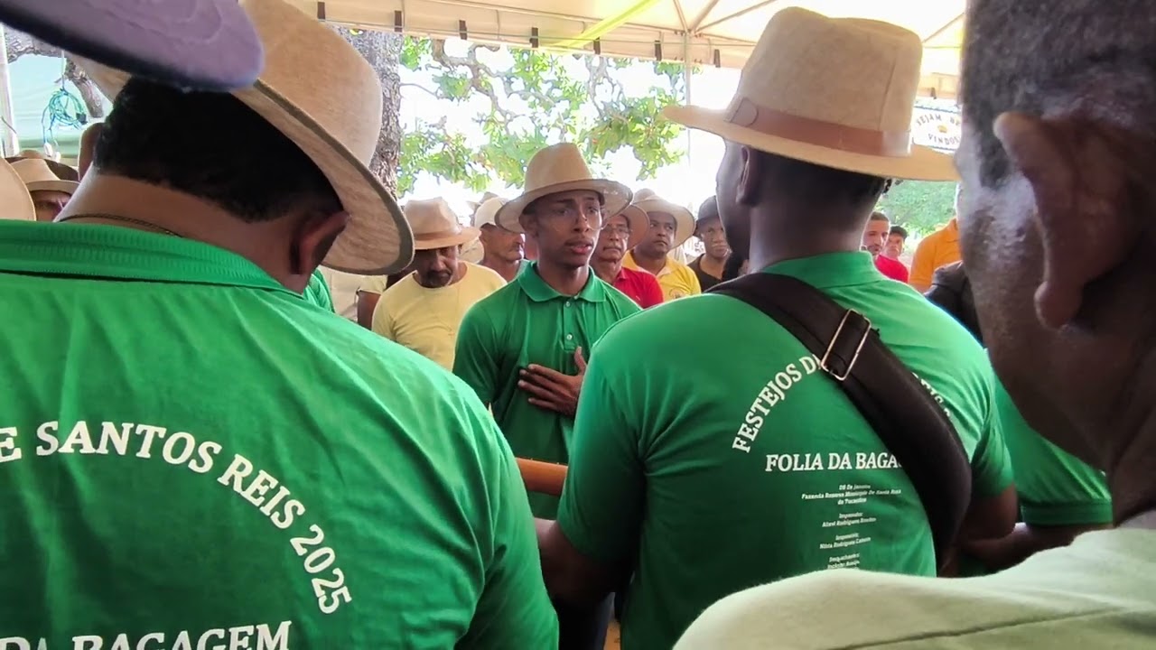 Folia de Santos Reis de Santa Rosa do Tocantins 2025. Folia da bagagem canto de saudação.