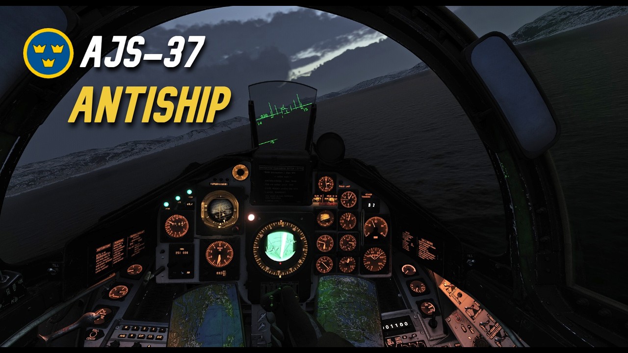 DCS | AJS-37 Viggen | Cold War Anti-Ship Strike | Norwegian Sea (1984)