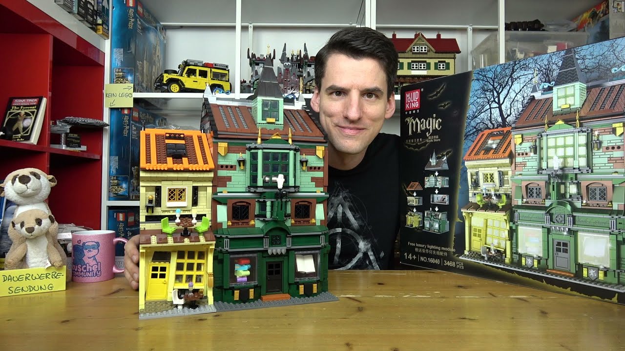 Ein riesiges Ding und verblüffend noppig! Mould King® 16040 Bookstore