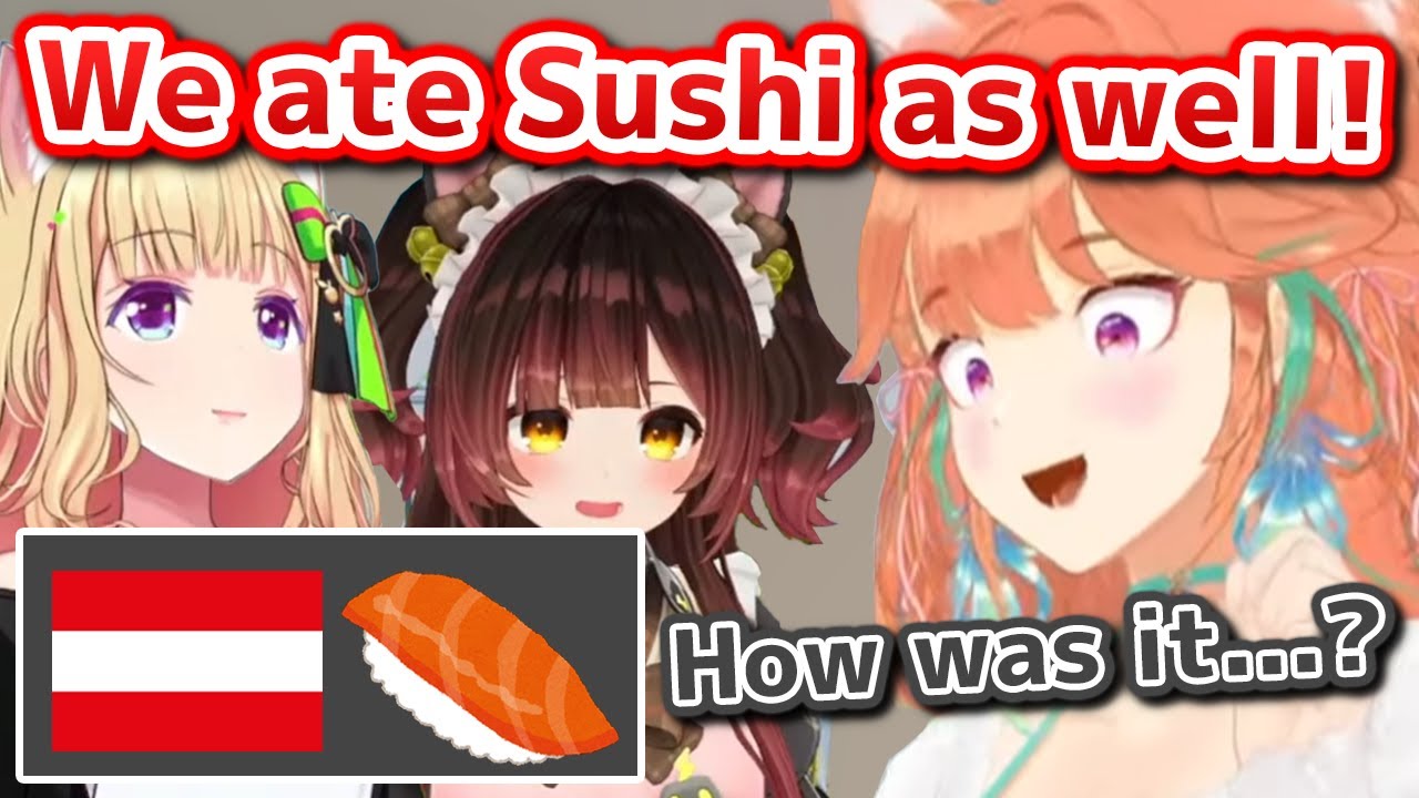 Akirose and Roboco's Sushi Experience in Austria【Hololive】