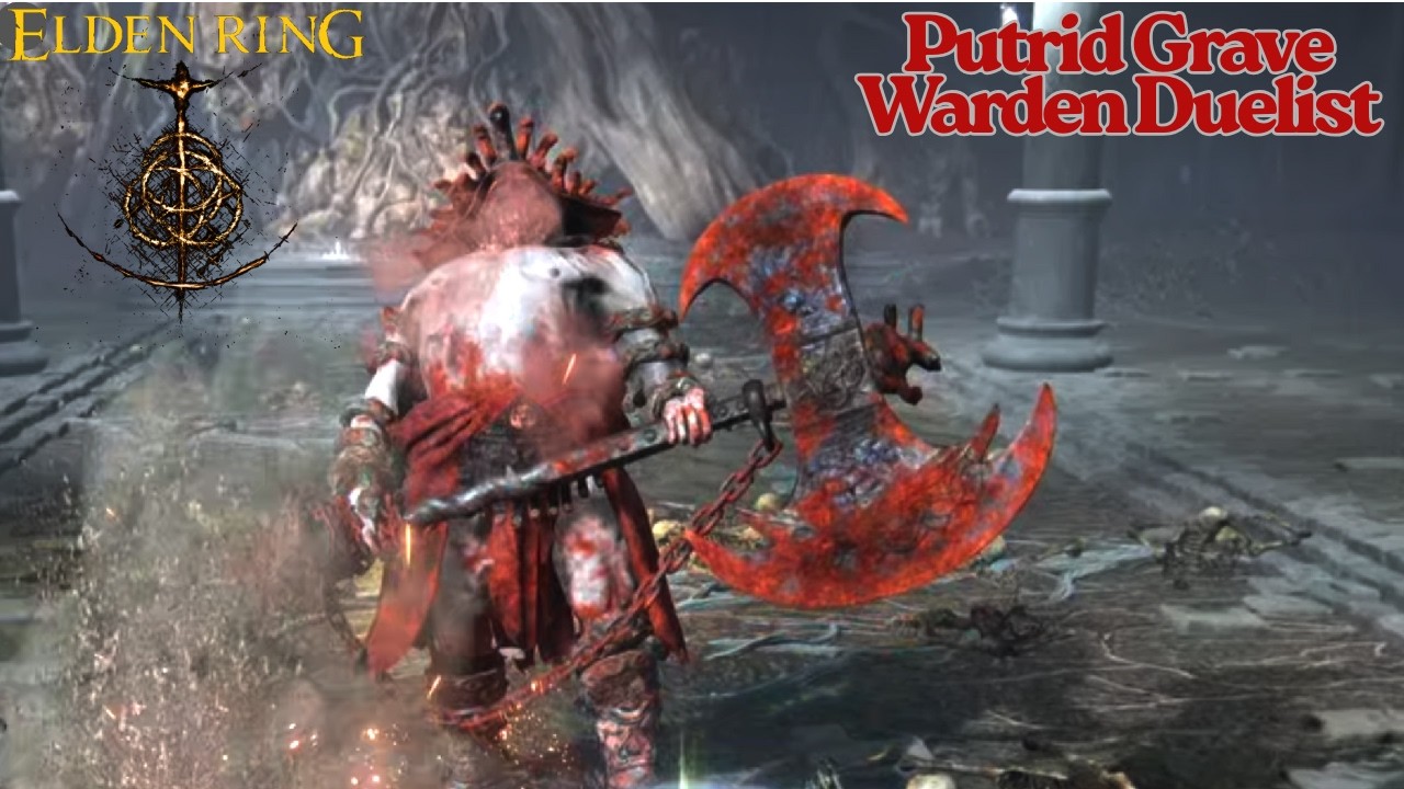 Elden Ring - Putrid Grave Warden Duelist - Boss Fight