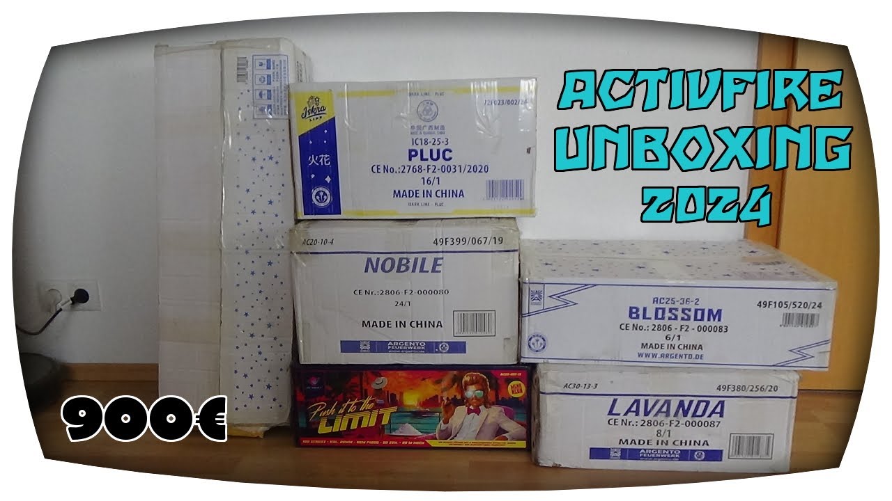 ACTIVFIRE UNBOXING 2024 | 900€ Feuerwerk Bestellung | Pyrofreakk AT