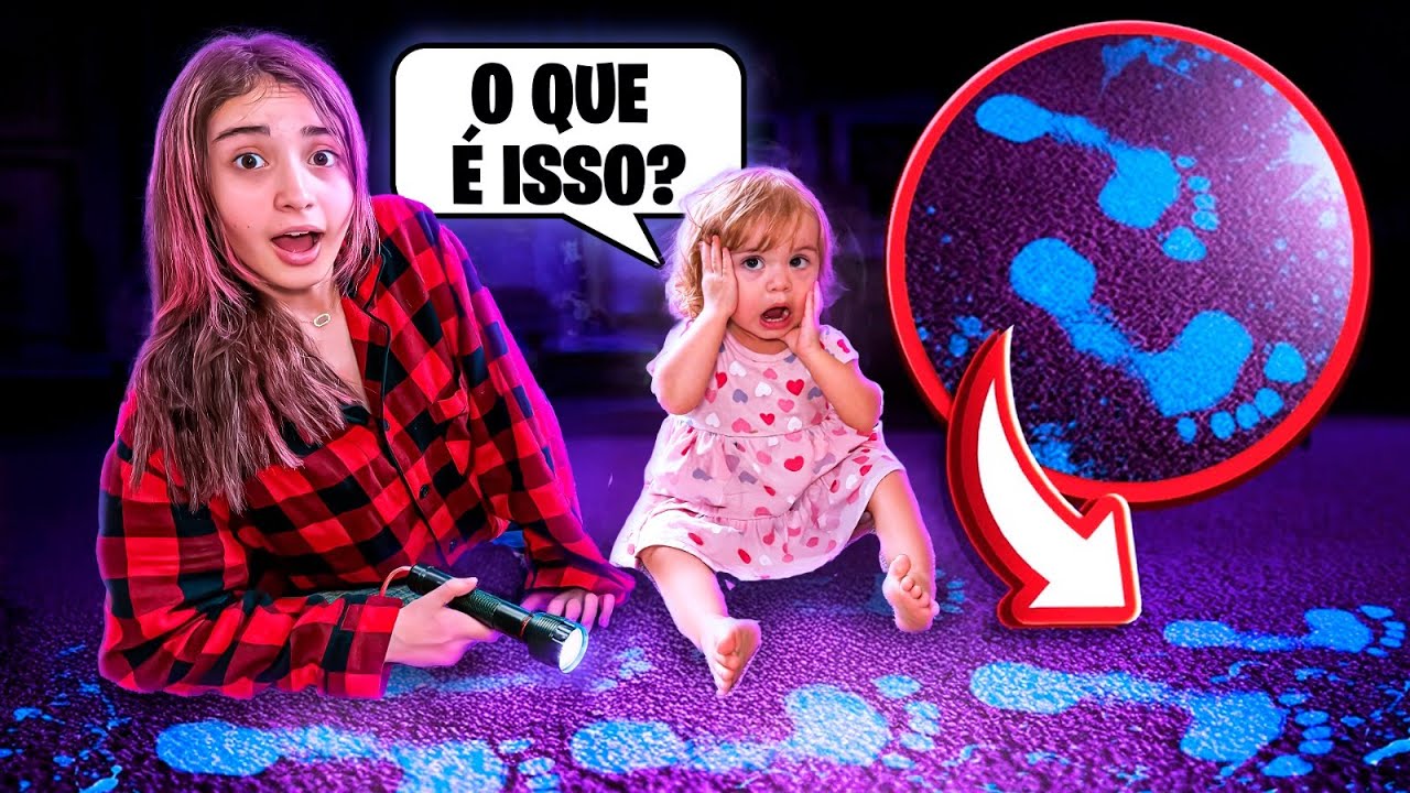 ALGUÉM INVADIU a NOSSA CASA! ENCONTRAMOS PEGADAS! *Deu ruim! Pai Também Vloga