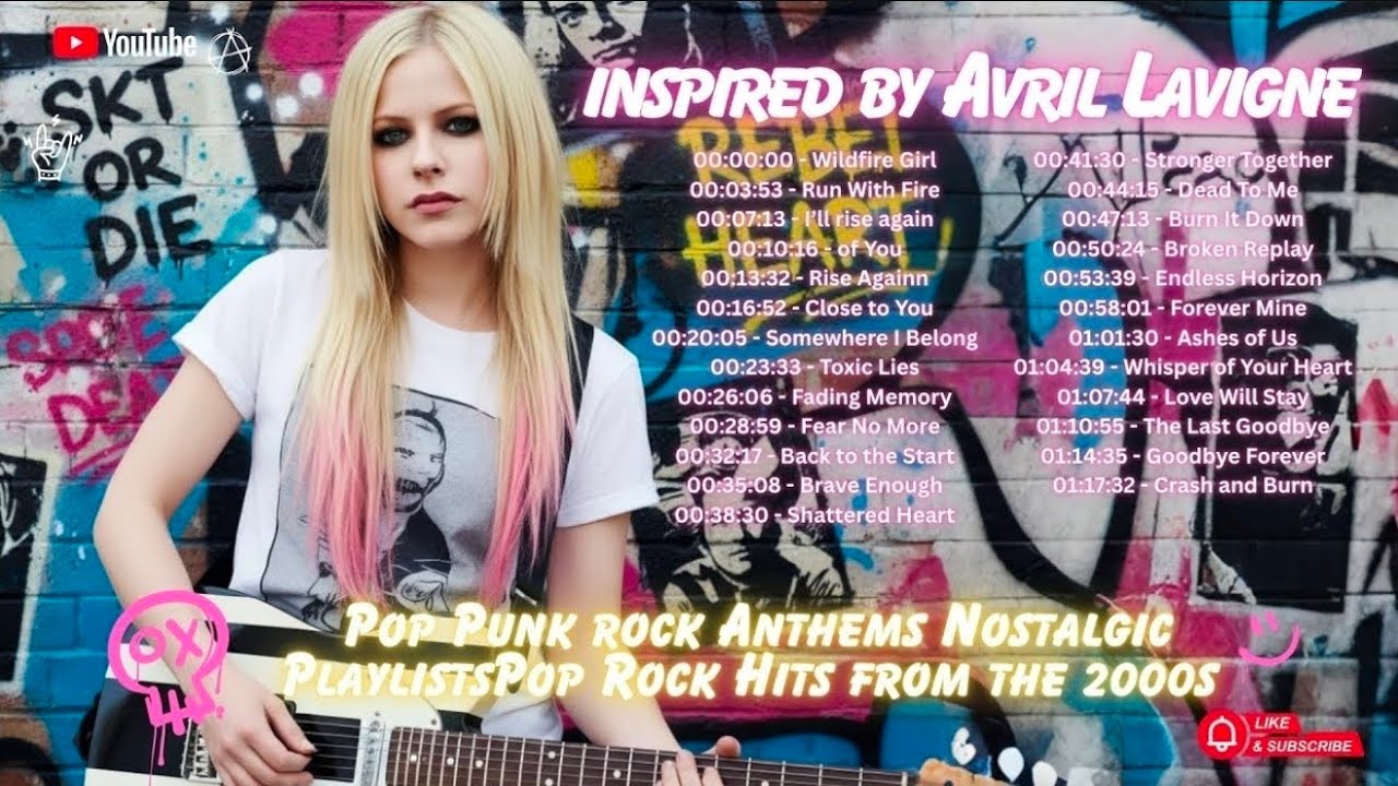 Ultimate Pop Rock & Pop Punk spirit Avril Lavigne songs - alive together – one song at a time 