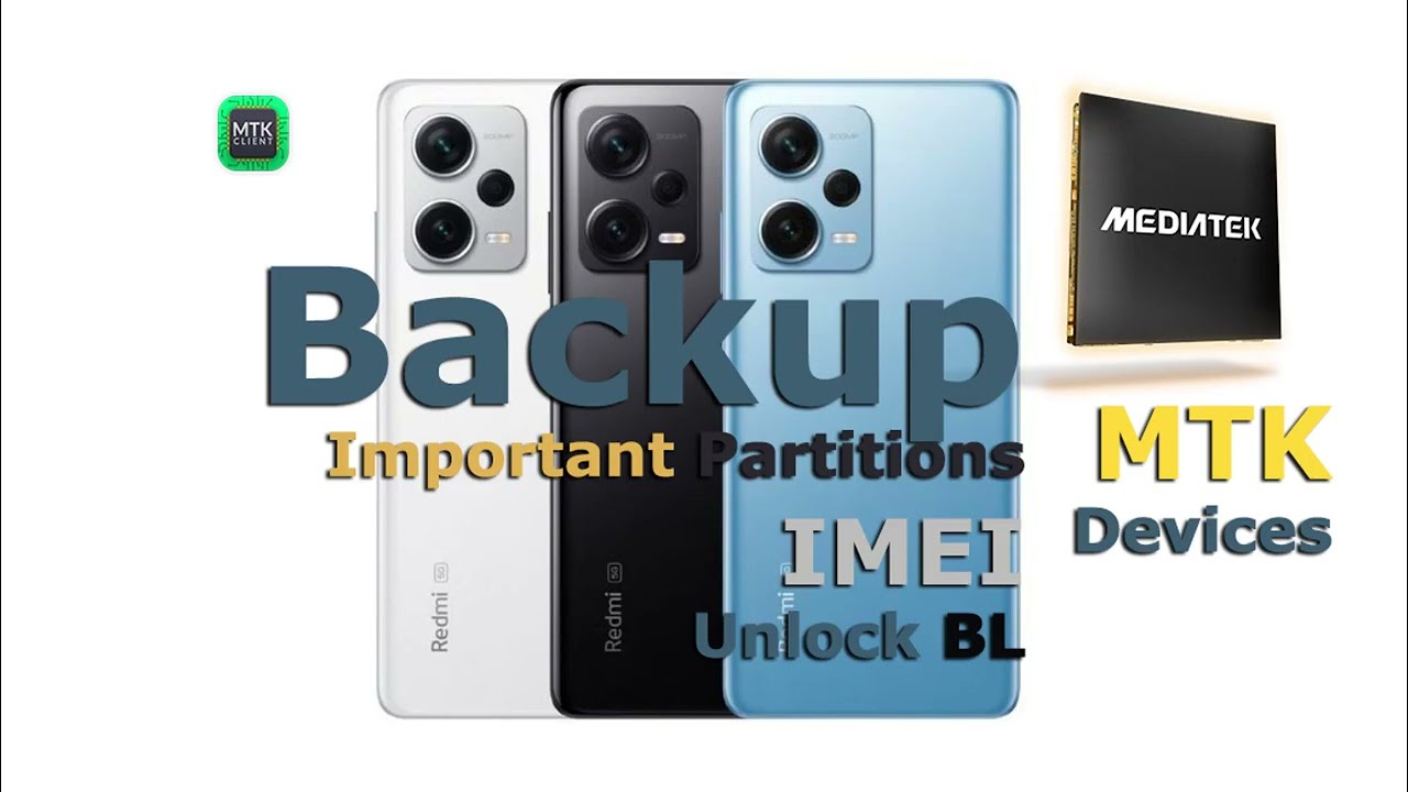 Backup & Restore Important Partition IMEI, Unlock Bootloader in any MTK Device Ft. Redmi Note 12 Pro