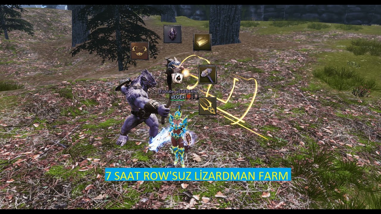ROW'SUZ 7 SAAT LİZARDMAN FARM ! MASRAFSIZ WARRİOR FARM ! MANTİS ! RİSEONLİNE ! STR ANKLET DENEDİK !