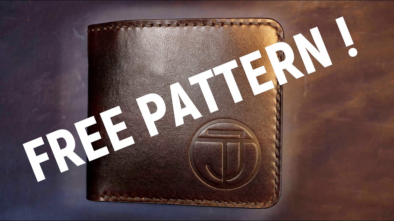 Free pattern. Bifold wallet pattern PDF.Leather Craft.V8(8 cards)