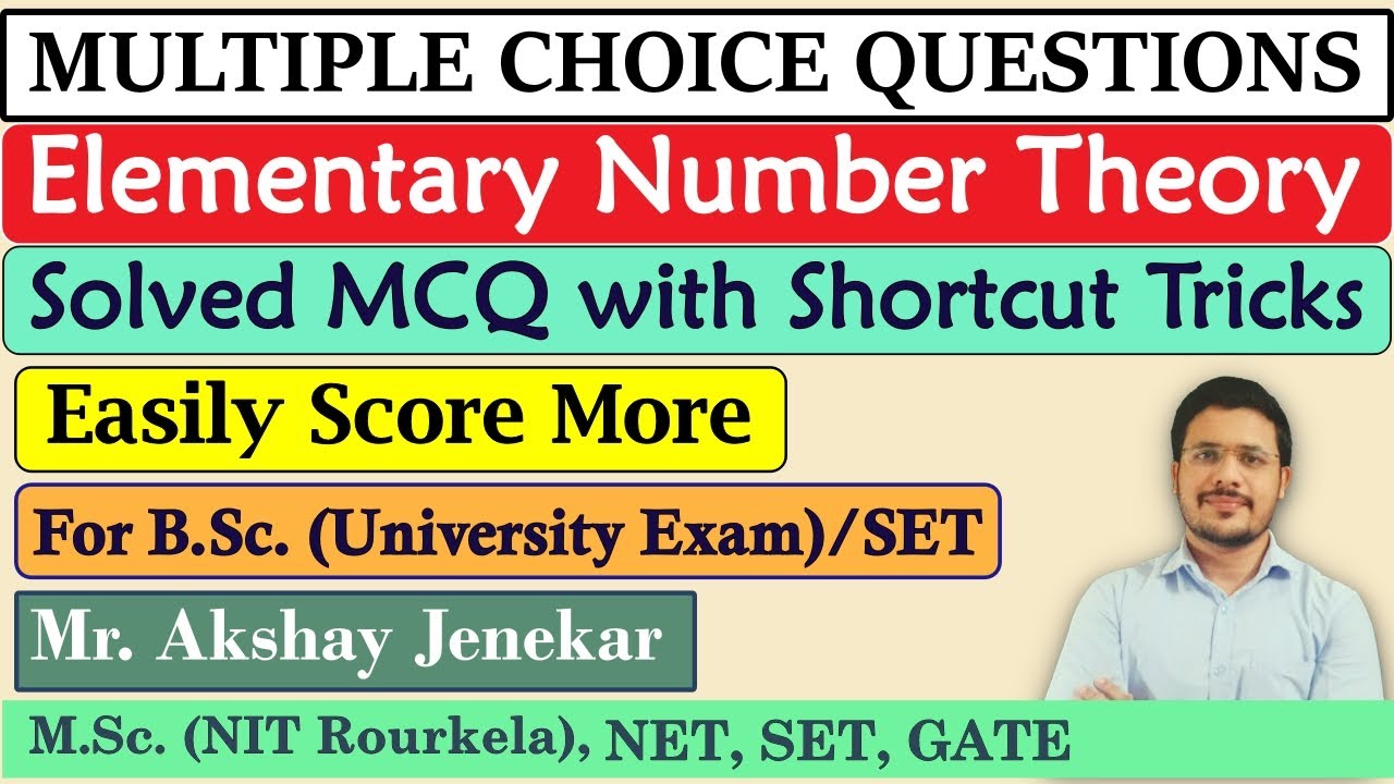Solved MCQ on Elementary Number Theory | BSc Mathematics | Shortcuts tricks | University Exam | SET