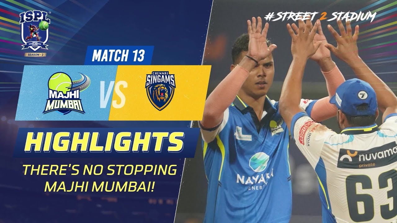 ISPL Season 2: Majhi Mumbai continues their unstoppable winning streak! #Street2Stadium