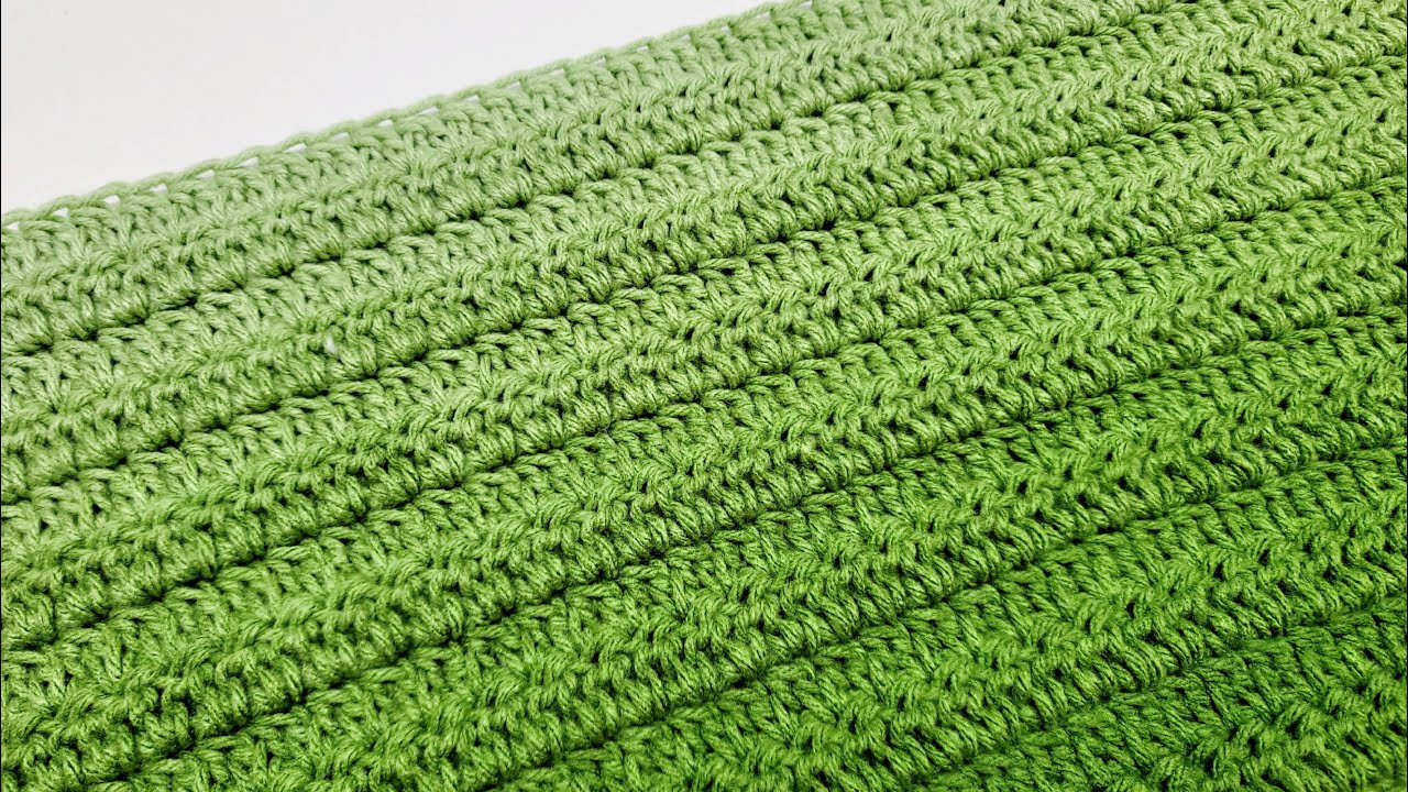 How To Crochet FAST and EASY Double Crochet Duo Stitch