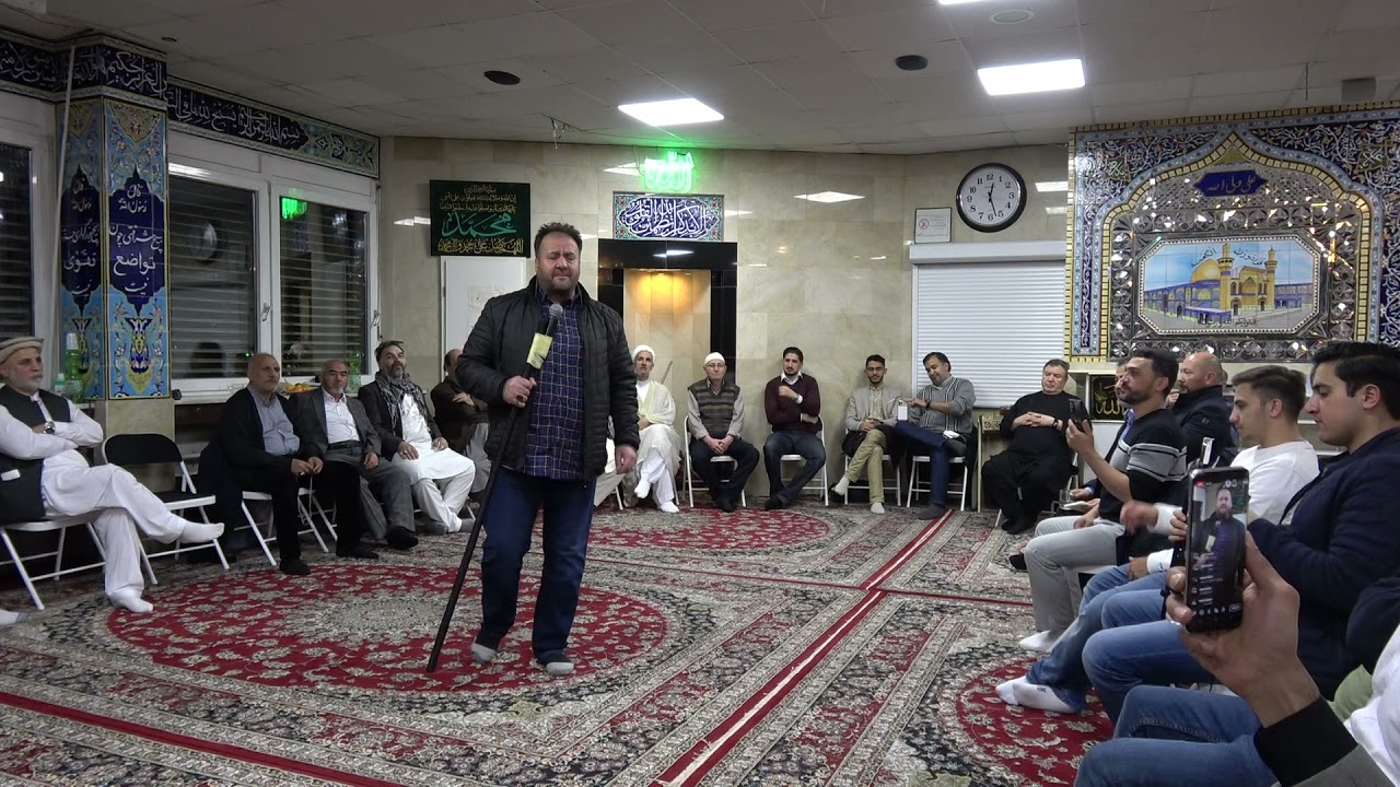 منقبت زیبا وشنیدنی کربلایی جمشید جوانبخت شب منقبت ال الله مسجد بلال هامبورگ اولین مجلس منقبت خوانان!