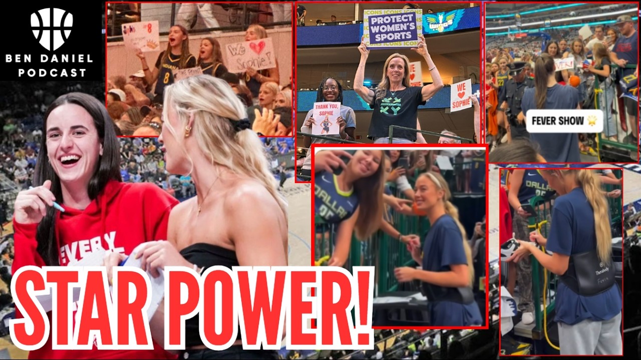 Sophie Cunningham MASSIVE SUPPORT IN TEXAS! Caitlin Clark GETS RED CARPET TREATMENT! Fan FAVORITES!