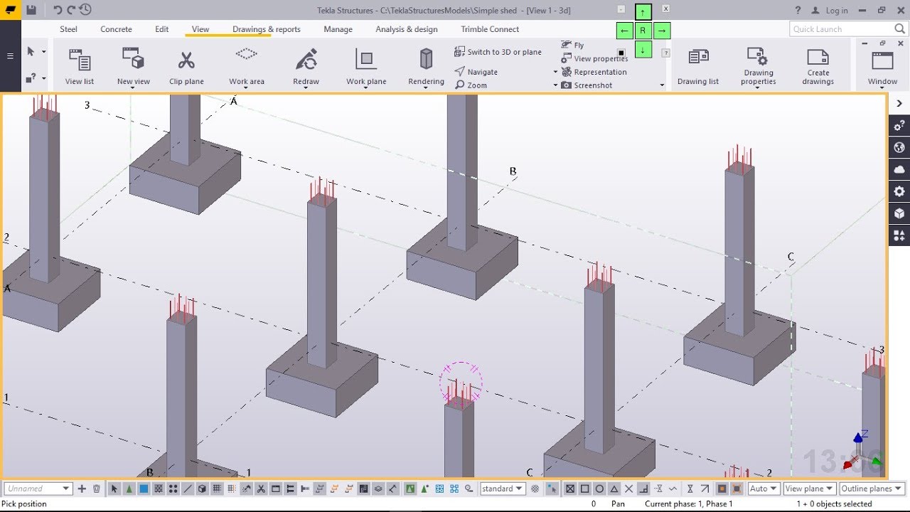 Automatic Concrete Column Reinforcement in Tekla Structures