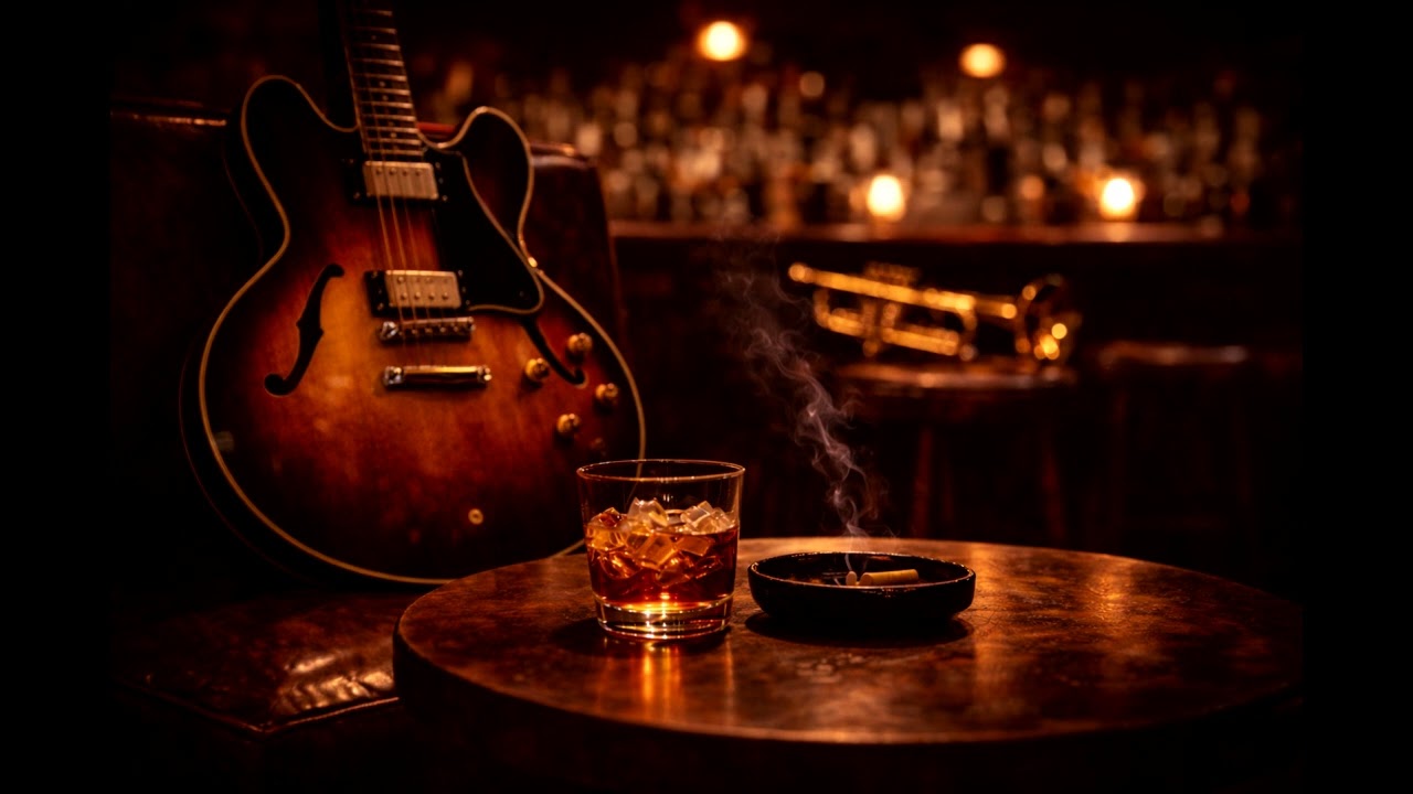 Slow Blues Instrumental — Soft Brass and Bourbon (Late Night Bar Blues)