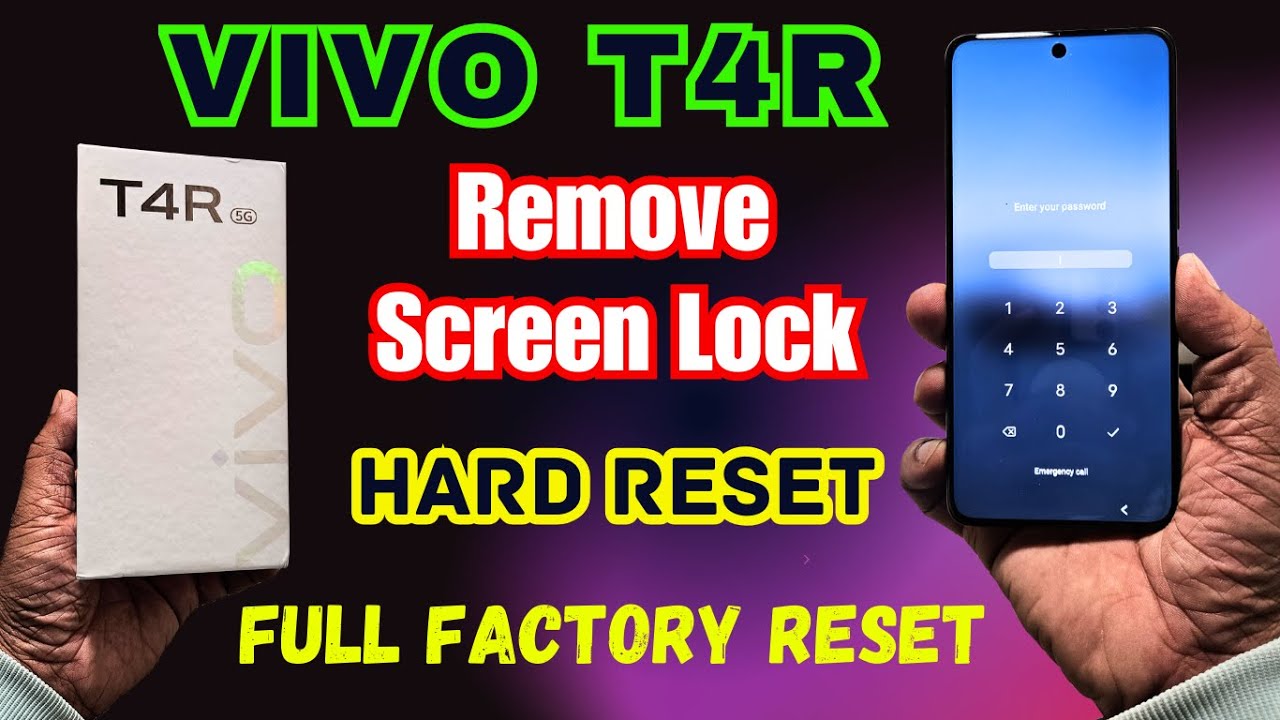 Factory Reset any VIvo 5G mobile 👉VIvo T4R (v2518) Forget Screen Lock - VIvo T4R Unlock without pc