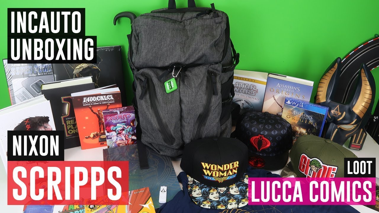 IL MIO ZAINO PER LUCCA COMICS + LOOT! Nixon Scripps #IncautoUnboxing