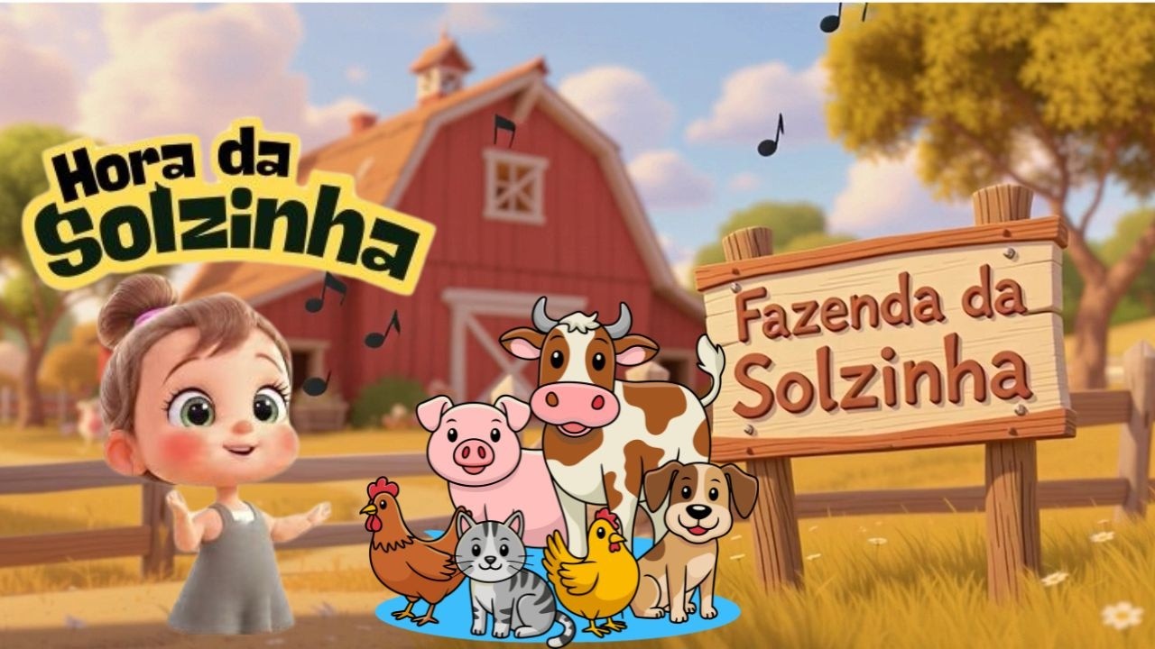 🎵 Na Fazenda da Solzinha #horadasolzinha #aprenderbrincando #somdosanimais #musicainfantil