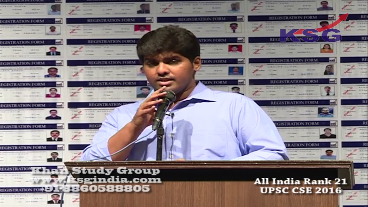 Prathap M, AIR 21, UPSC CSE 2016 17, Seminar, Delhi, June 2017, KSG India
