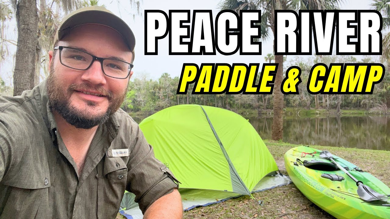 Kayaking with Alligators - Camping along the Peace River in Central Florida