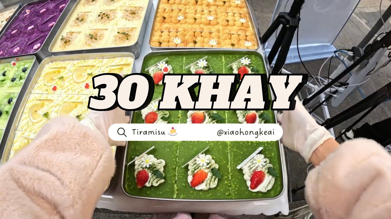 (Vietsub)Nhập vai bán bánh Tiramisu 🍰「1 TIẾNG 50 PHÚT BÁN HẾT 30 KHAY」
