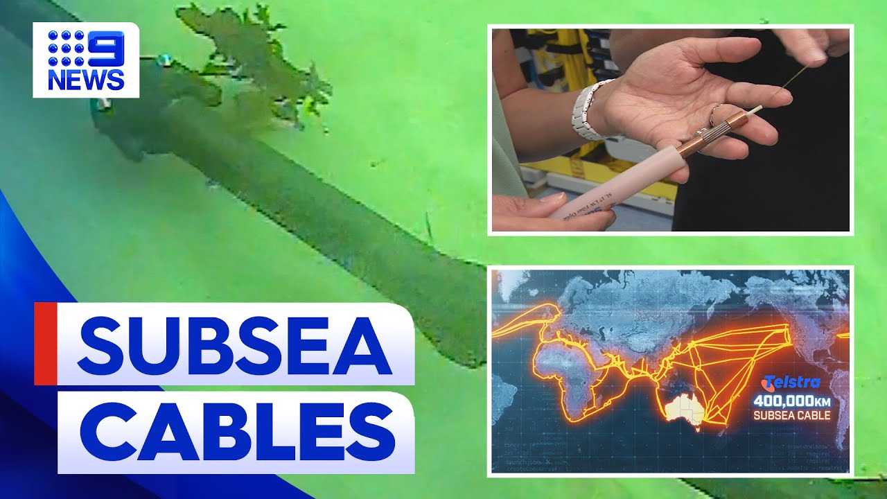 Subsea cables connecting Aussies to the rest of the world | 9 News Australia
