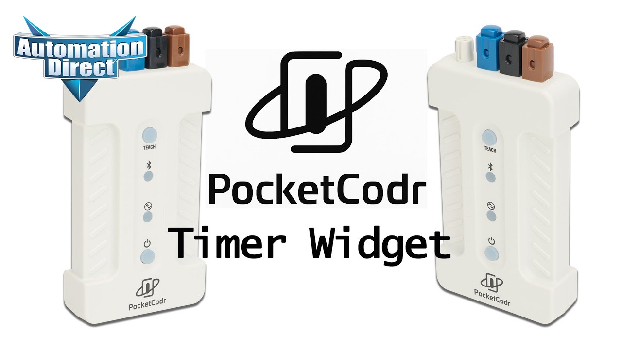 Как использовать виджет таймера на вашем Contrinex PocketCodr от AutomationDirect