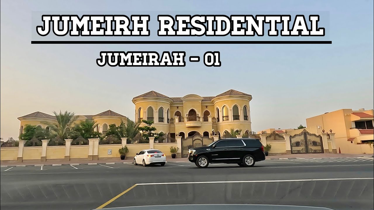 Dubai drive || 4k   Jumeirh residential   || driving in jumeirah 1 residential