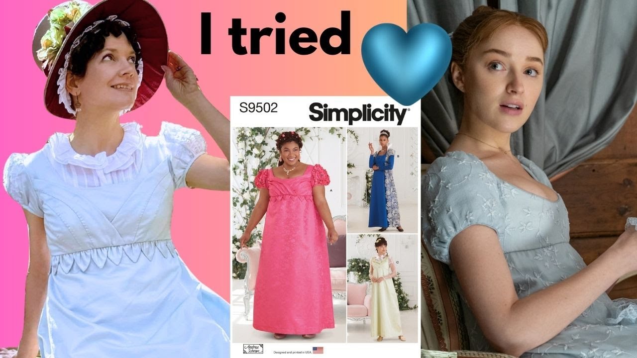 I made a Blue Bridgerton Ballgown You Can Hike In | Simplicity Pattern S9502 Review and Mods