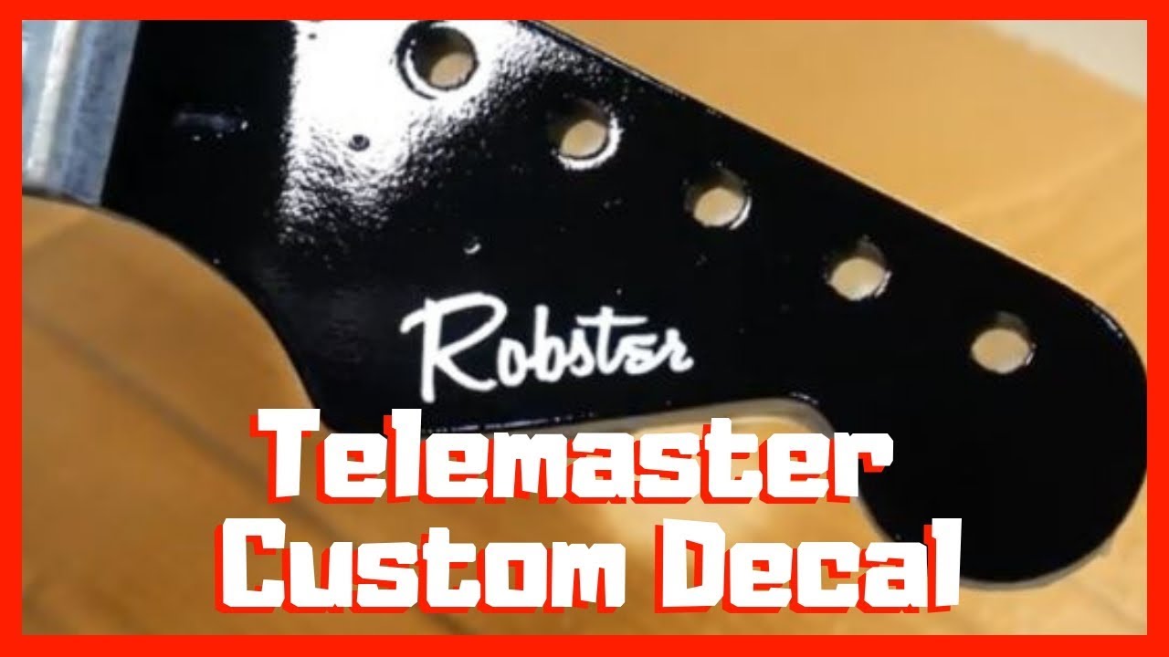 Telemaster Headstock Decal & Clear Coat | Part 3
