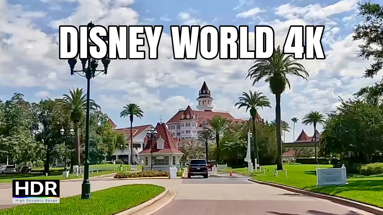 Park to Park Driving Tour 4K, Magic Kingdom, EPCOT || Disney World, Florida