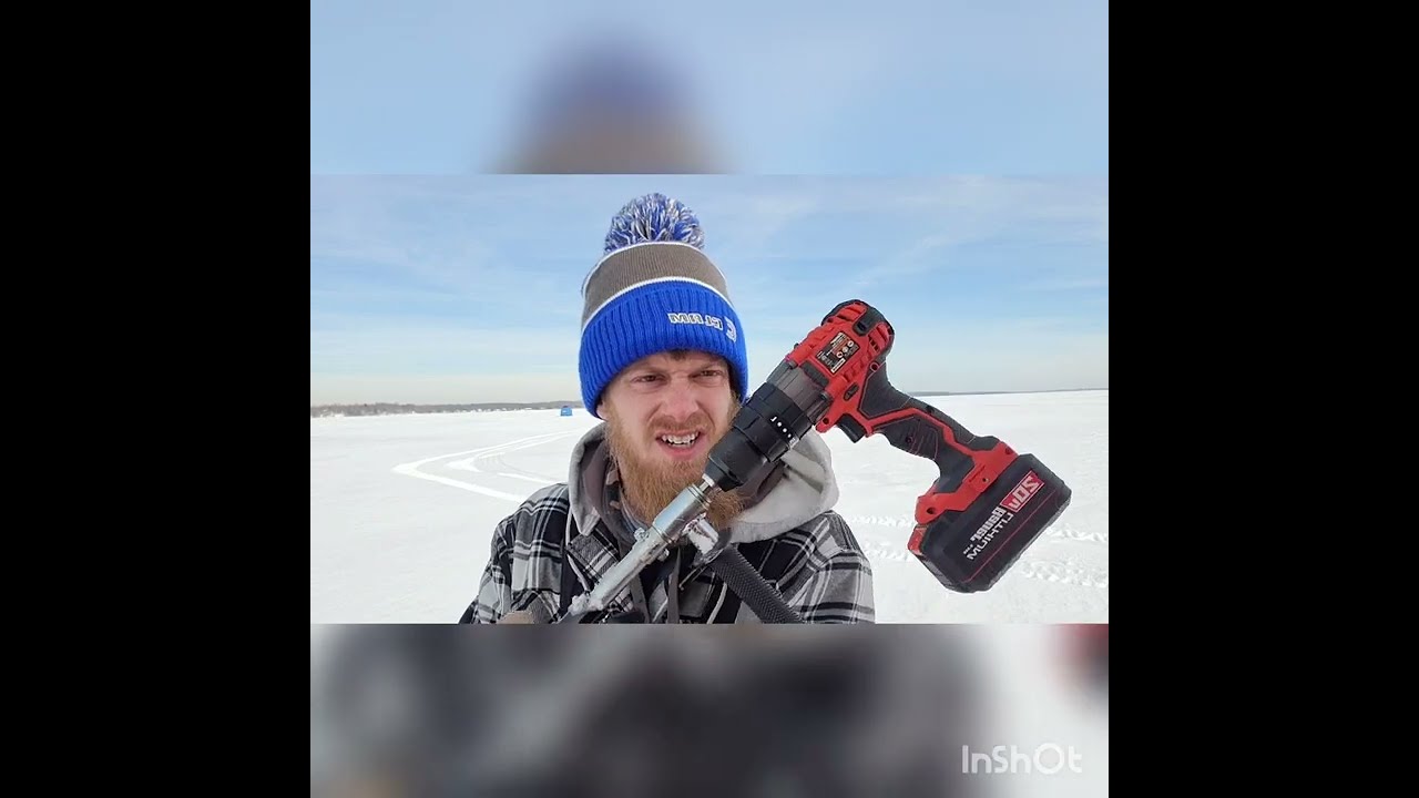 Turning a Harbor Freight drill into a power ice auger