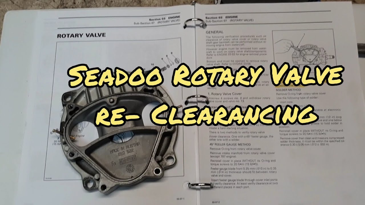 Seadoo Rotary Valve Repair and Clearancing