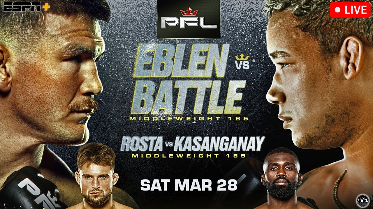 PFL Питтсбург: Эблен против Баттла | Прямая трансляция боя MMA от Professional Fighters League