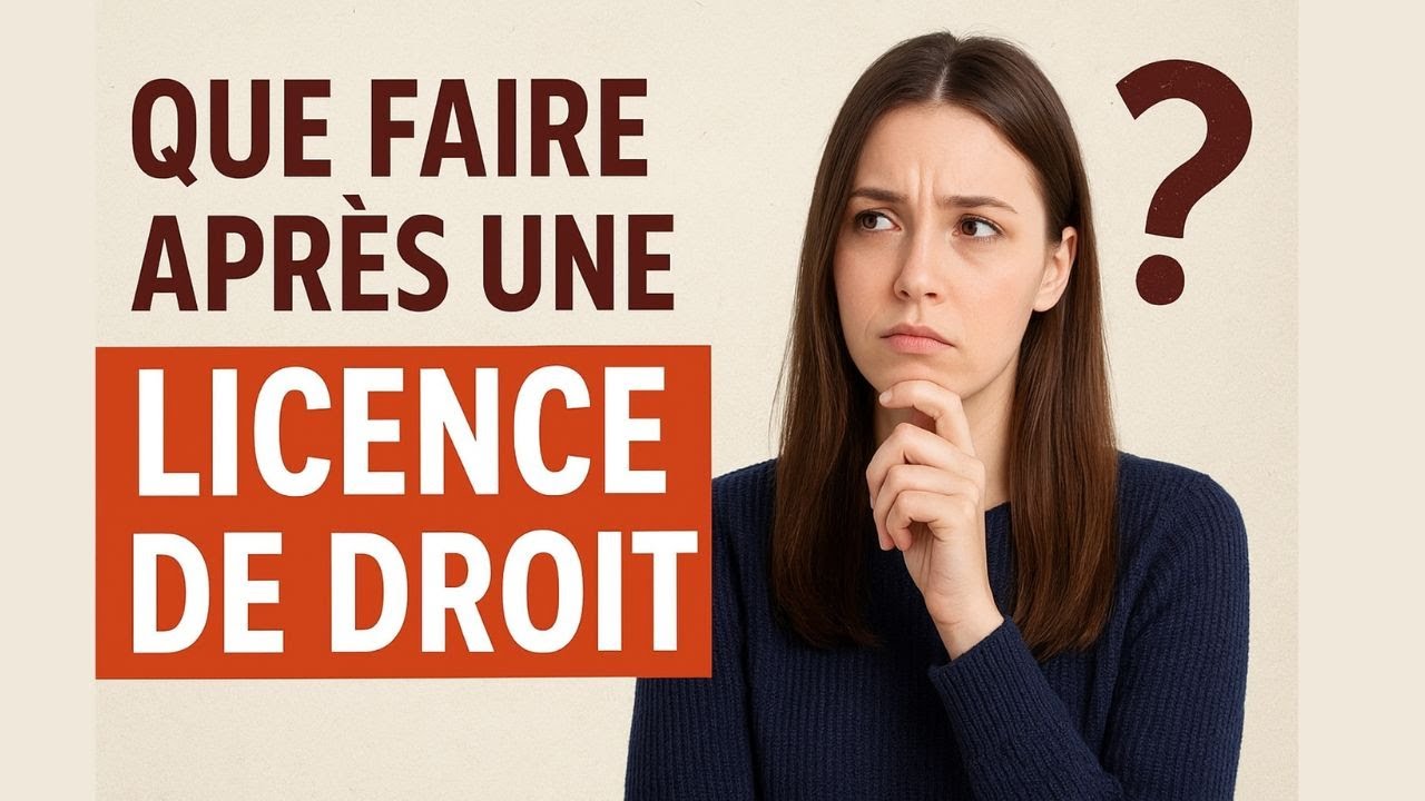 Que faire apr&egrave;s une Licence de Droit ? | M&eacute;tiers, Master et Opportunit&eacute;s