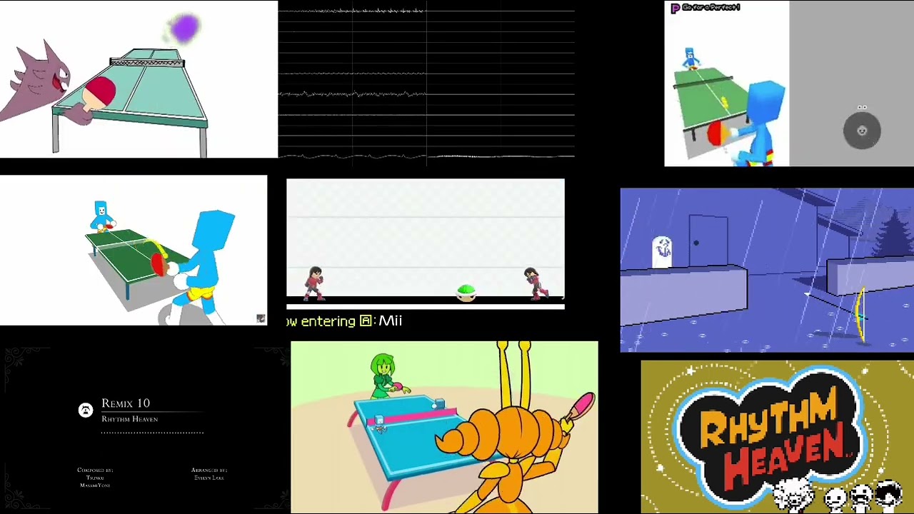 Rhythm Heaven DS Remix 10 Nineparison Remake(Including mine) (2 year anniversary special)