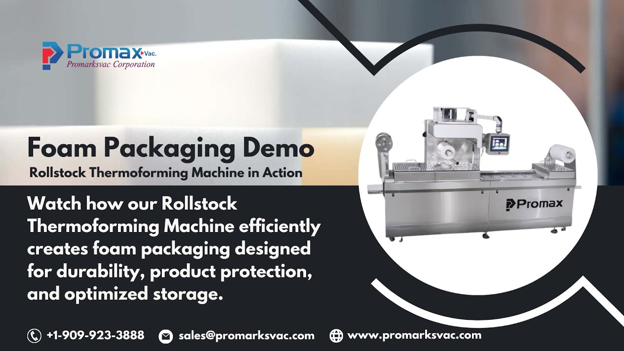Foam Packaging Demo | Rollstock Thermoforming Machine in Action #ThermoformerDemo