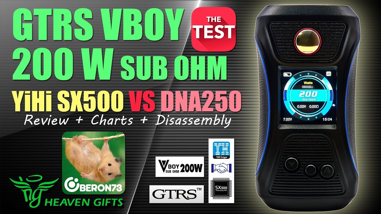 GTRS VBoy 200W YiHi SX500 Mod. Обзор, разбор и сравнение с DNA250.