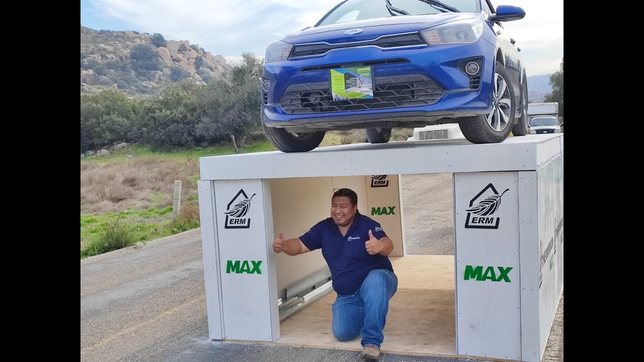 😲😲prueba de resistencia del sistema constructivo ligero Thermorock Max💪🏗