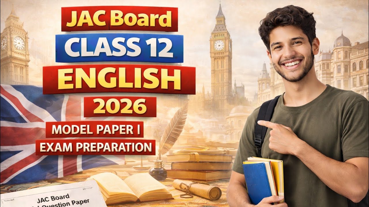 JAC Board Class 12 English 2026 | Model Paper | Exam Preparation 🎯💯