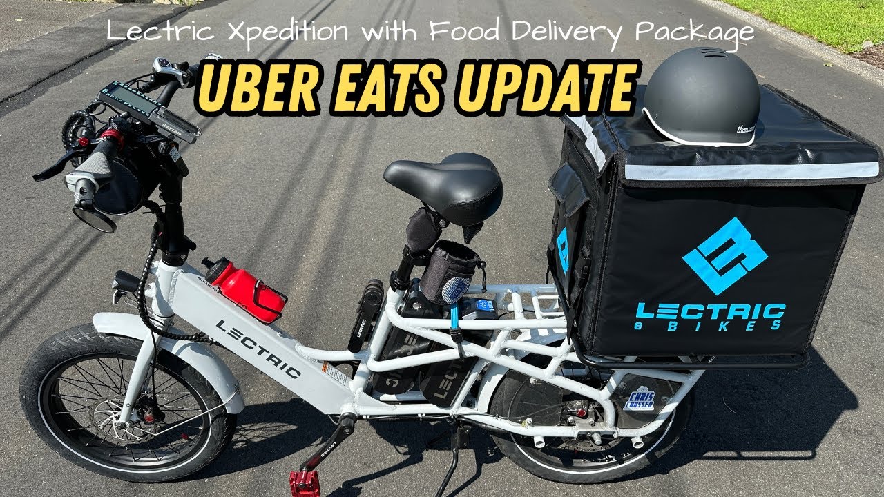 Uber Eats Ebike Delivery Update | Lectric Xpedition with Food Delivery Package