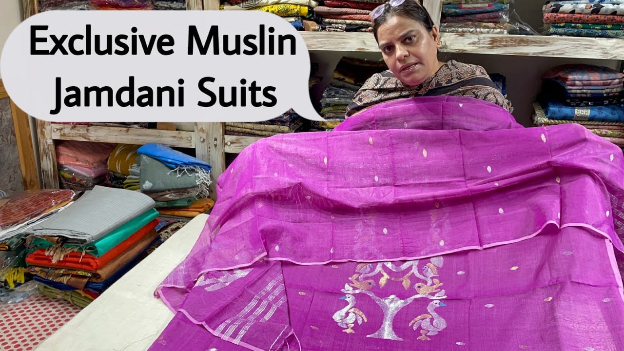 Exclusive Premium Muslin Jamdani Suits | New Trending & Elegant Boutique Suits Collection | SALE