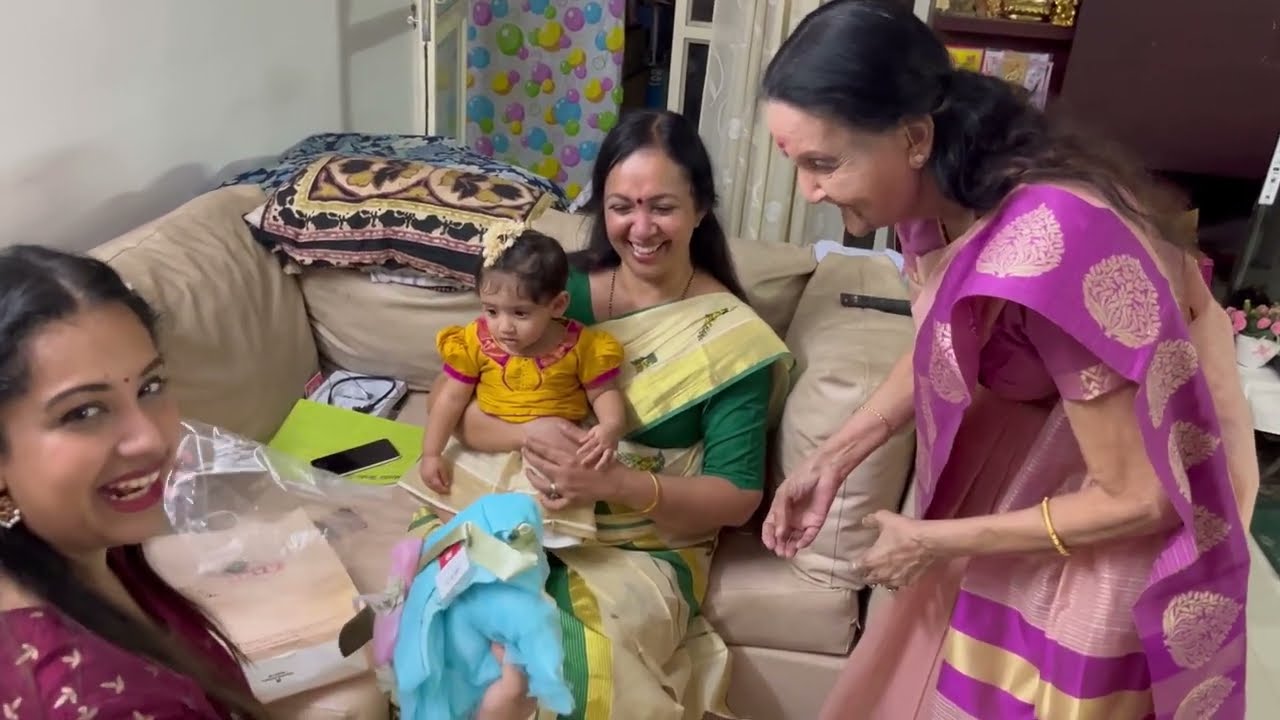 4 Generations Celebrate Onam | memorable onam | Sowbhagya Venkitesh | Thara Kalyan | Susarshana Baby