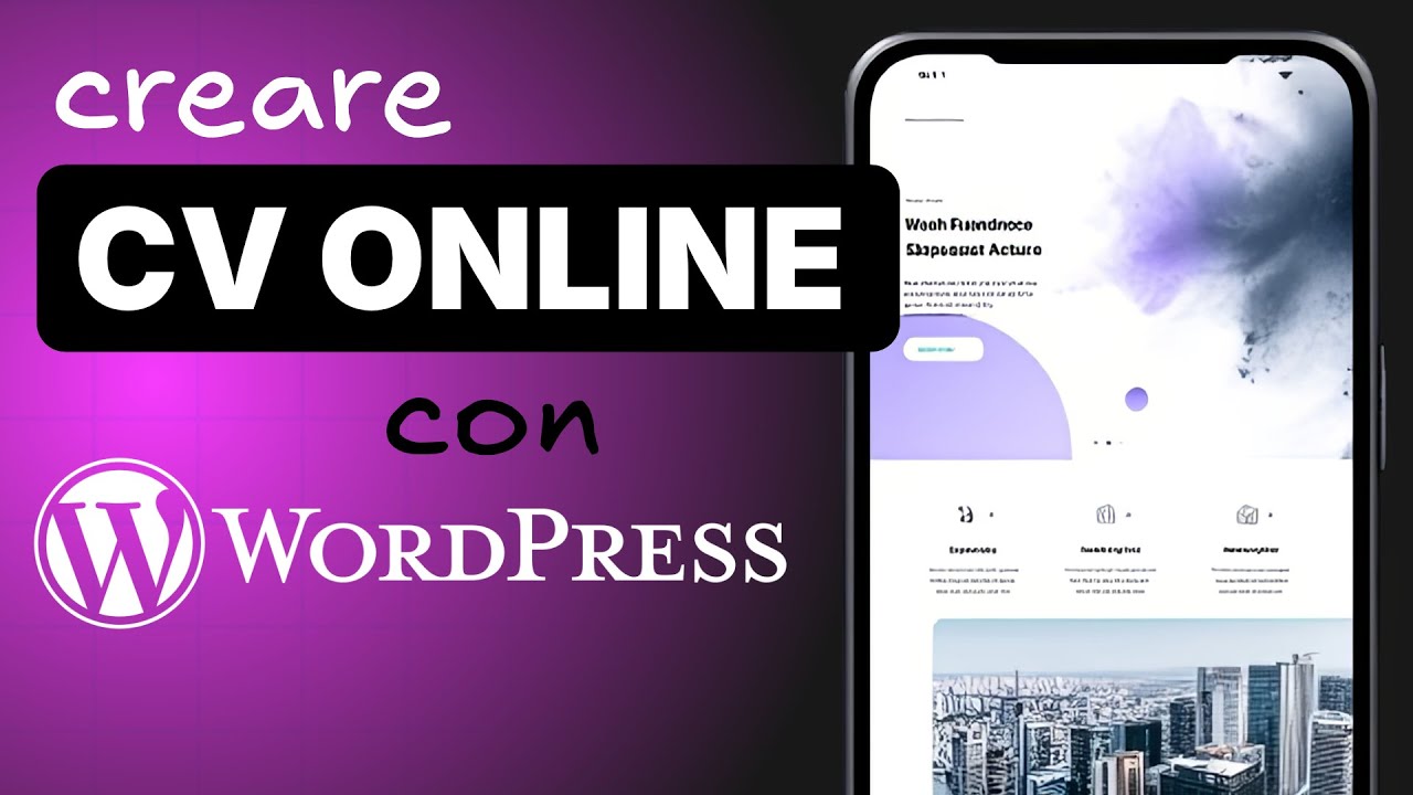 Creare Sito CV Online con Wordpress nel 2026 | Tutorial Completo