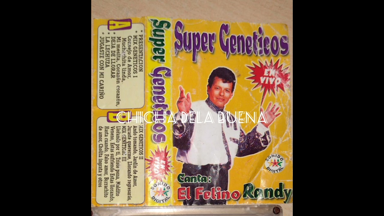 Borrachito de amor, Linda cholita, Buscandote - Super Geneticos en vivo 1996 canta Randy - La Molina