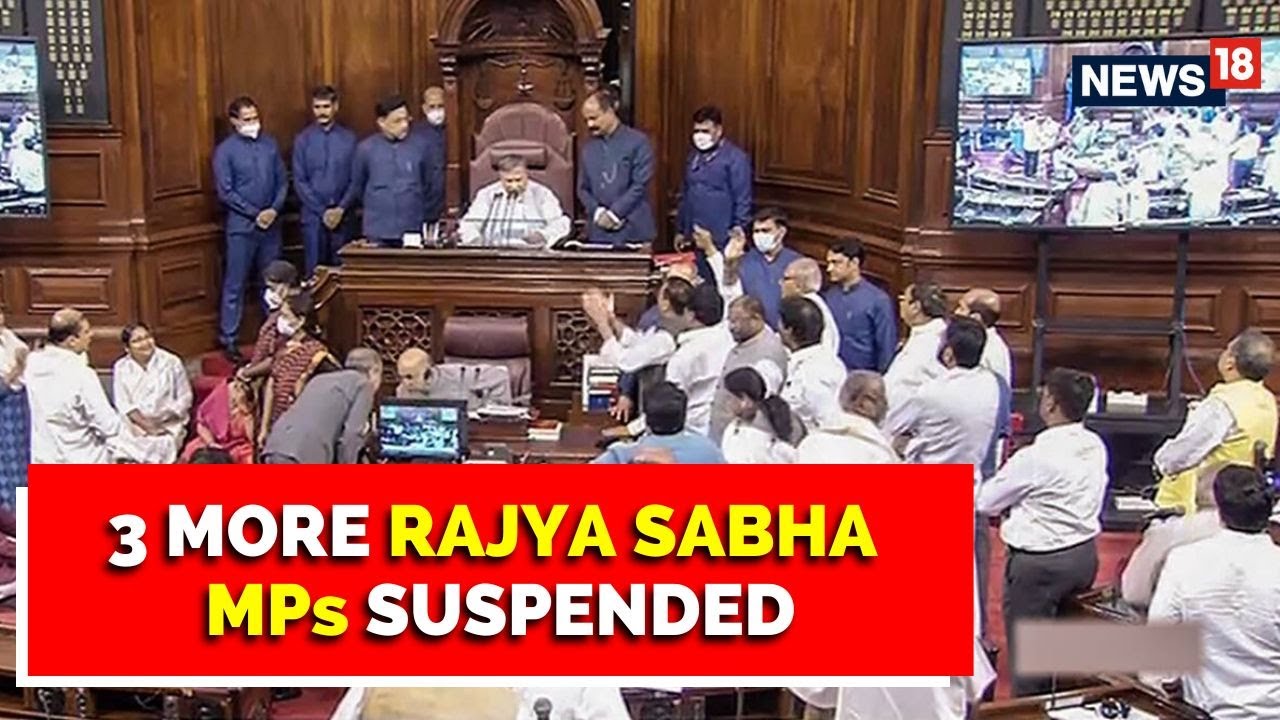 Parliament Showdown: Three More Rajya Sabha MPs Suspended, Total Count Rises To 23 | English News